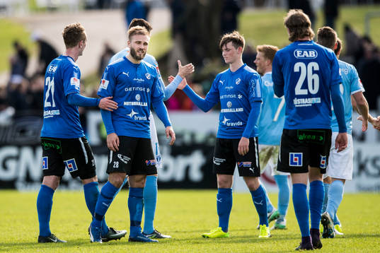 Halmstads Jesper Westerberg och Jonathan Svedberg deppar