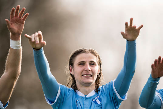 Malmö FFs Pawel Cibicki tackar publiken