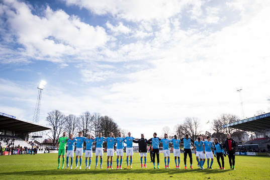 Malmö FFs spelare jublar