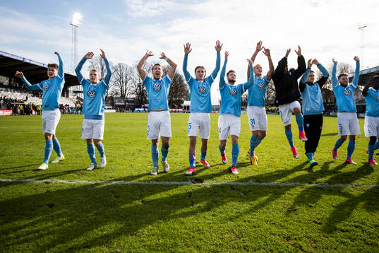 Malmö FFs spelare jublar