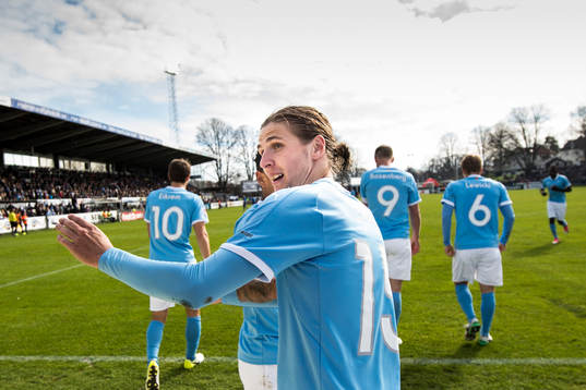 Malmö FFs Pawel Cibicki jublar