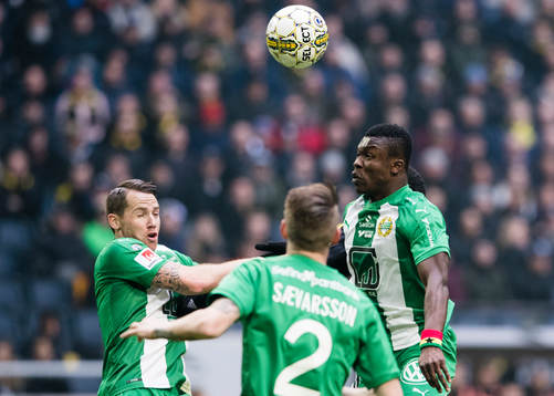 Hammarbys Johan Persson och Joseph Aidoo