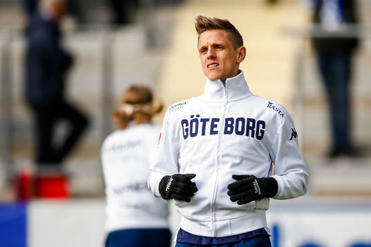 IFK Göteborgs Sören Rieks före fotbollsmatchen i