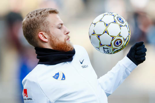 Norrköpings Filip Dagerstål före fotbollsmatchen i