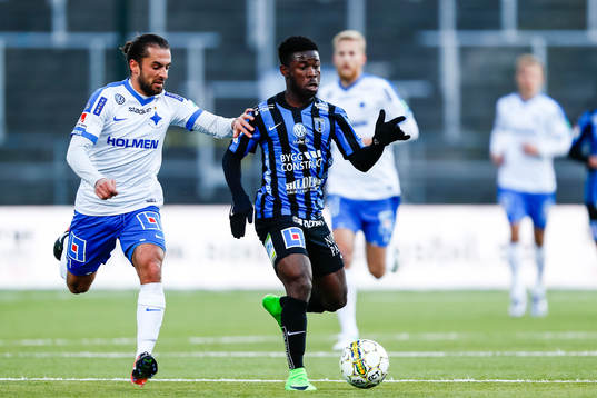 Norrköpings Christopher Telo och Sirius Kingsley Kofi Sarfo