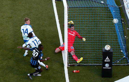 Mål 0-1 av Sirius Moses Ogbu