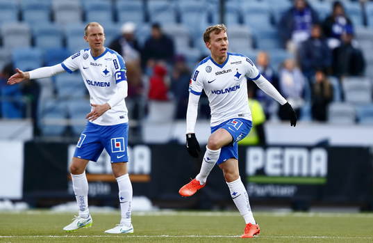 Norrköpings Andreas Johansson och Gudmundir Thorarinsson
