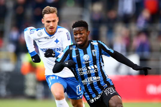 Sirius Kingsley Sarfo och Norrköpings Linus Wahlqvist