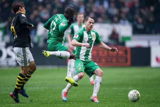 Hammarbys Pa Amat Dibba och Johan Persson