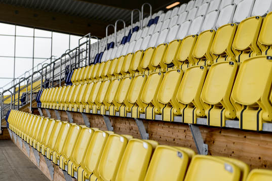 Falcon Alkoholfri Arena före fotbollsmatchen i Superettan