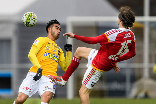 Falkenbergs Amin Nazari och Degerfors Sebastian Ohlsson