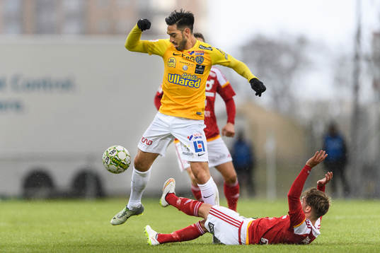 Falkenbergs Amin Nazari och Degerfors Jonas Olsson