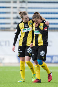 Hammarbys Olga Ekblom och Filippa Angeldal deppar