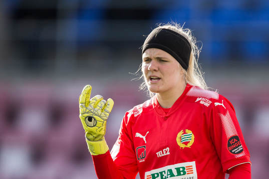 Hammarbys målvakt Emma Holmgren
