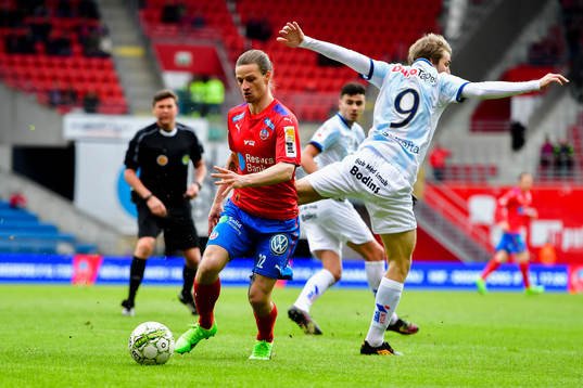 Helsingborgs Jesper Lange och Gefles Johan Oremo