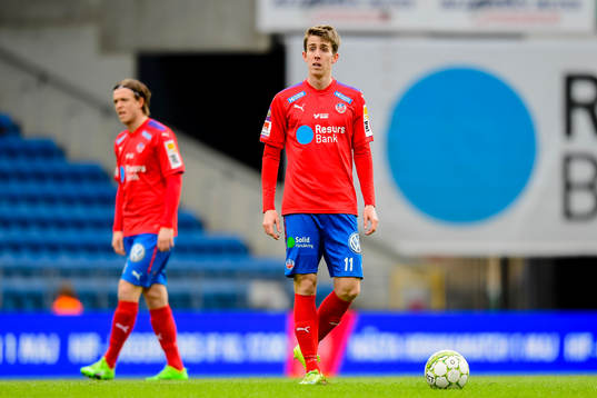 Helsingborgs Alexander Achinioti-Jönsson och Adam Eriksson
