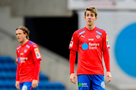 Helsingborgs Alexander Achinioti-Jönsson och Adam Eriksson
