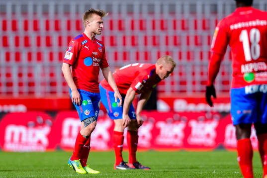 Helsingborgs Peter Larsson och Andreas Landgren deppar