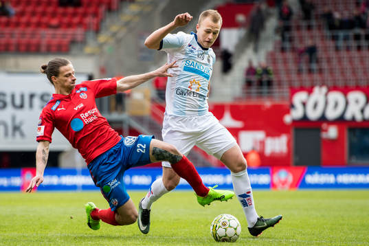 Helsingborgs Jesper Lange och Gefles Christian Ljungberg