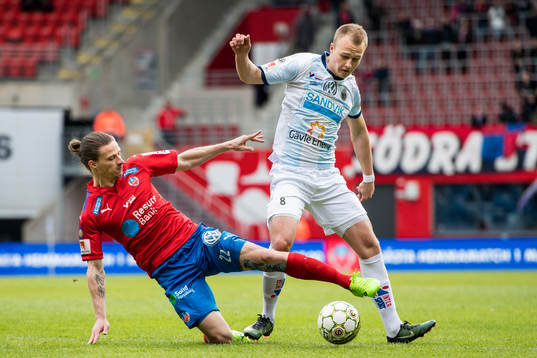 Helsingborgs Jesper Lange och Gefles Christian Ljungberg