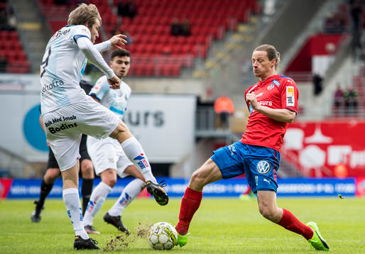 Helsingborgs Jesper Lange och Gefles Johan Oremo