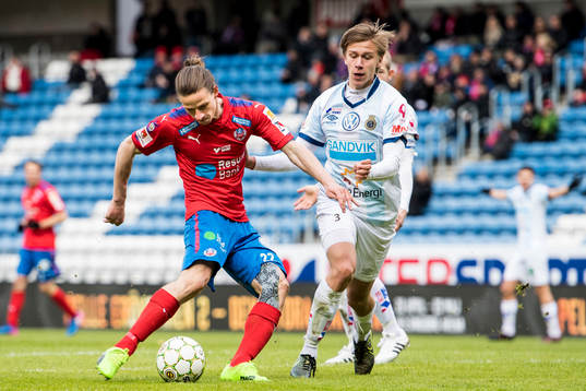 Helsingborgs Jesper Lange och Gefles Albin Lohikangas