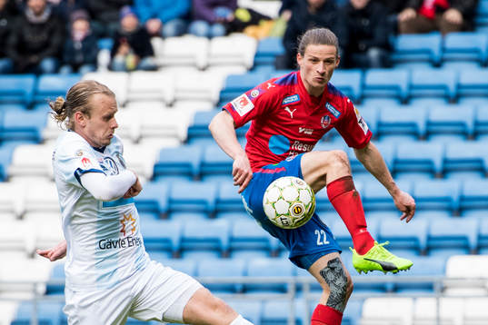 Helsingborgs Jesper Lange och Gefles Jesper Florén