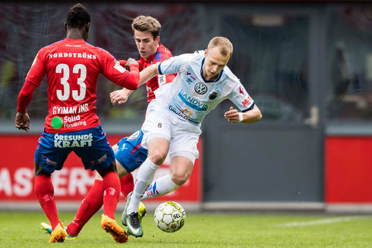 Gefles Christian Ljungberg och Helsingborgs Adam Eriksson