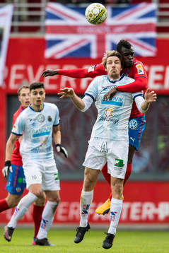 Gefles Johan Oremo och Helsingborgs Edwin Gyimah