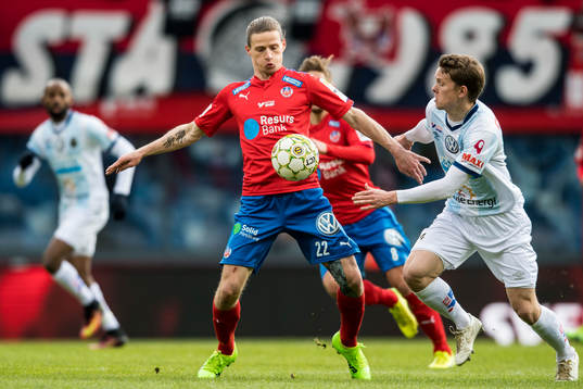 Helsingborgs Jesper Lange och Gefles Anton Lans