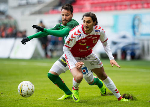 Kalmars Mahmoud Eid  och Jönköpings Stefan Karlsson