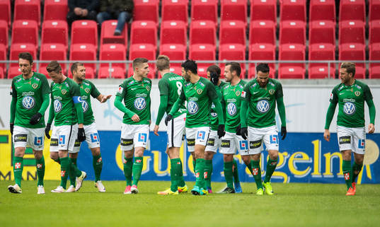 Jönköpingspelarna jublar