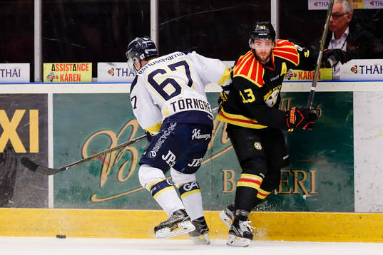 s Christoffer Törngren och Brynäs Ryan Gunderson nder