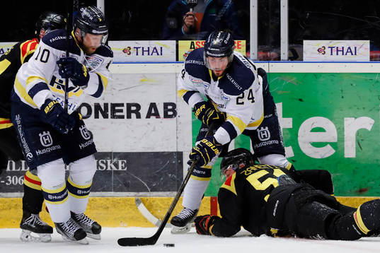 s Martin Thörnberg och  Erik Christensen och Brynäs Marc