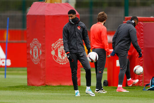 Fotboll, Träning Britain Football Soccer - Manchester