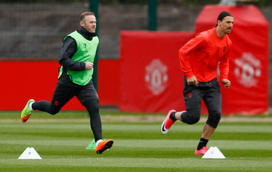 Bläddra bland fler bilder av Fotboll, Inför Europa League, Manchester United, Träning & Presskonferens