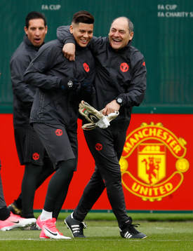 Fotboll, Träning Britain Football Soccer - Manchester