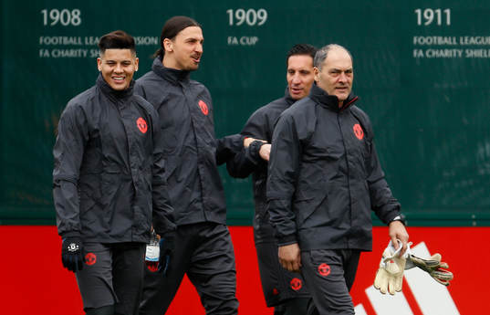Fotboll, Träning Britain Football Soccer - Manchester