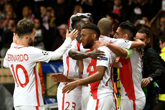 Fotboll, Champions League Radamel Falcao of Monaco