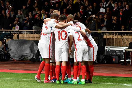Fotboll, Champions League Radamel Falcao of Monaco