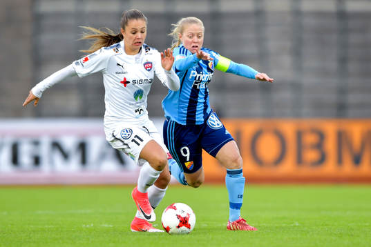 Rosengårds Lieke Martens och Djurgårdens +Mia Jalkerud