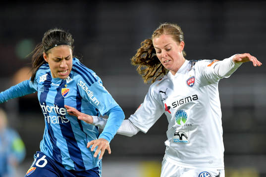 Djurgårdens Tempest-Marie Norlin och Rosengårds Lotta