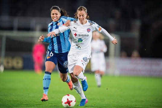 Djurgårdens Tempest-Marie Norlin och Rosengårds Lotta