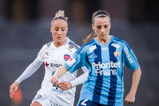 Rosengårds Sanne Troelsgaard Nielsen och Djurgårdens
