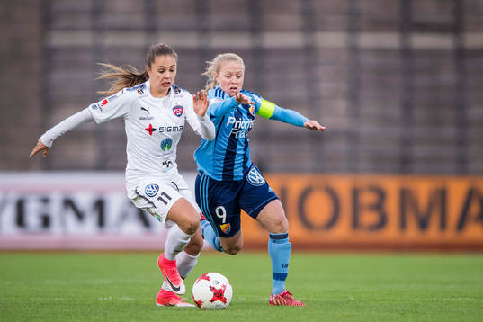 Rosengårds Lieke Martens och Djurgårdens Mia Jalkerud