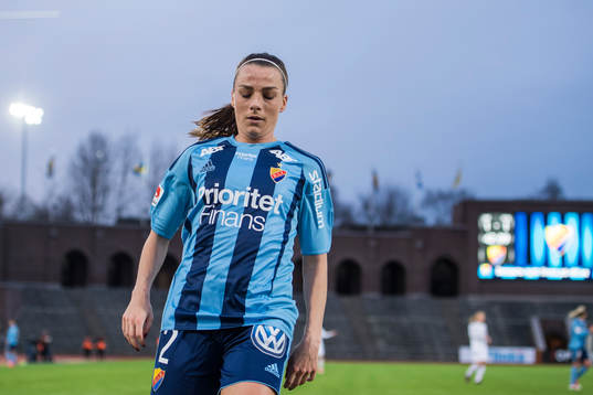 Djurgårdens Hallbera Gisladottir deppar