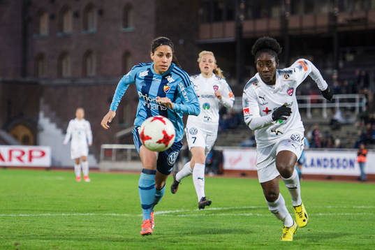 Djurgårdens Tempest-Marie Norlin och Rosengårds Anita