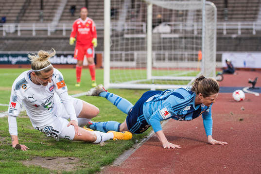 Rosengårds Anja Mittag och Djurgårdens Kim Sundlöv