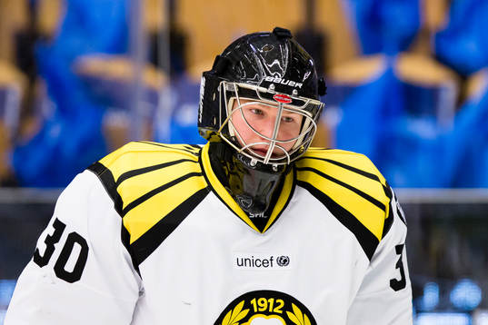Brynäs målvakt Oliver Dackell