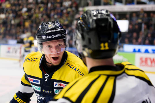 s Andreas Borgman mot Brynäs Kevin Clark